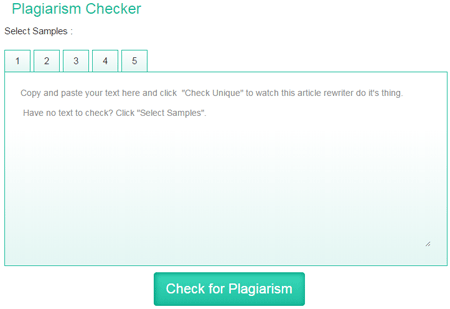 Plagiarism check for free